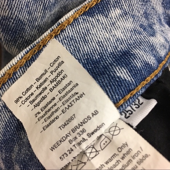 Cheap Monday HighWaisted Acid Wash Skinny Jeans - Picture 4 of 8